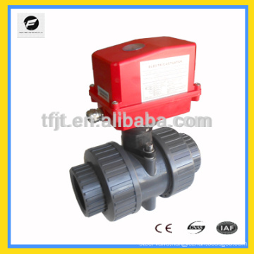 AC220V Water system plastic pvc motorized plastic ball valve for automatic control, water treatment